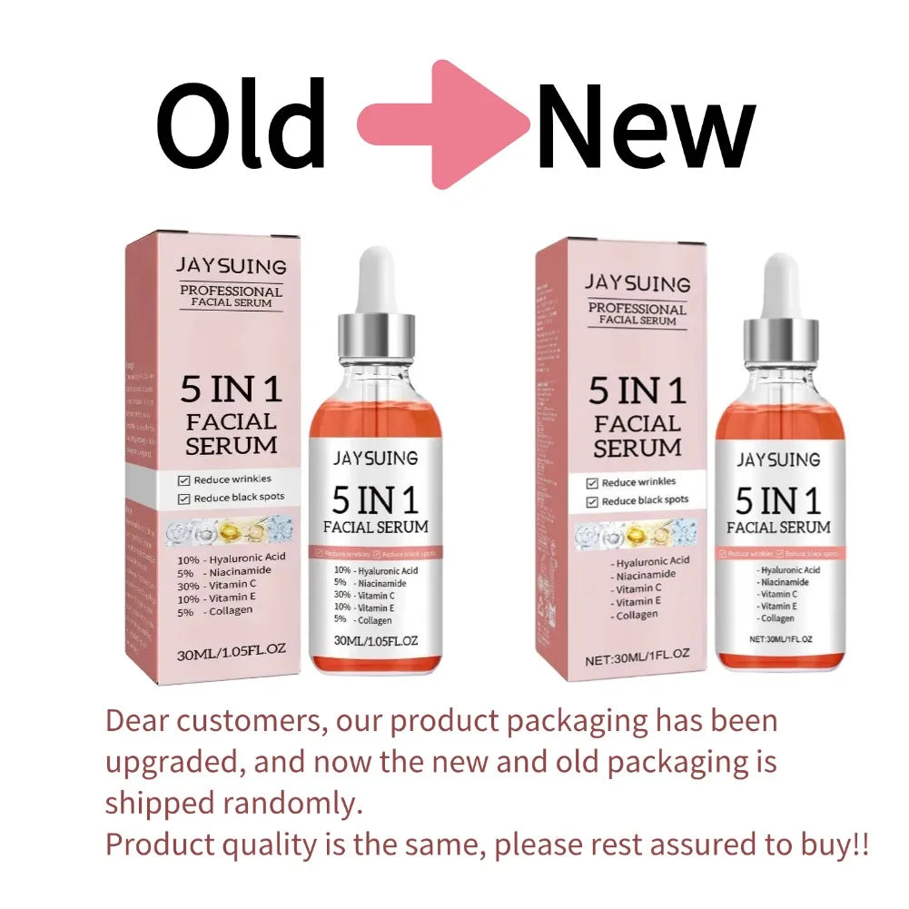 5-in-1 Prestige Facial Elixir – Ultimate Glow, Deep Hydration & Instant Firming with Vitamin C & Hyaluronic Acid Concentrate