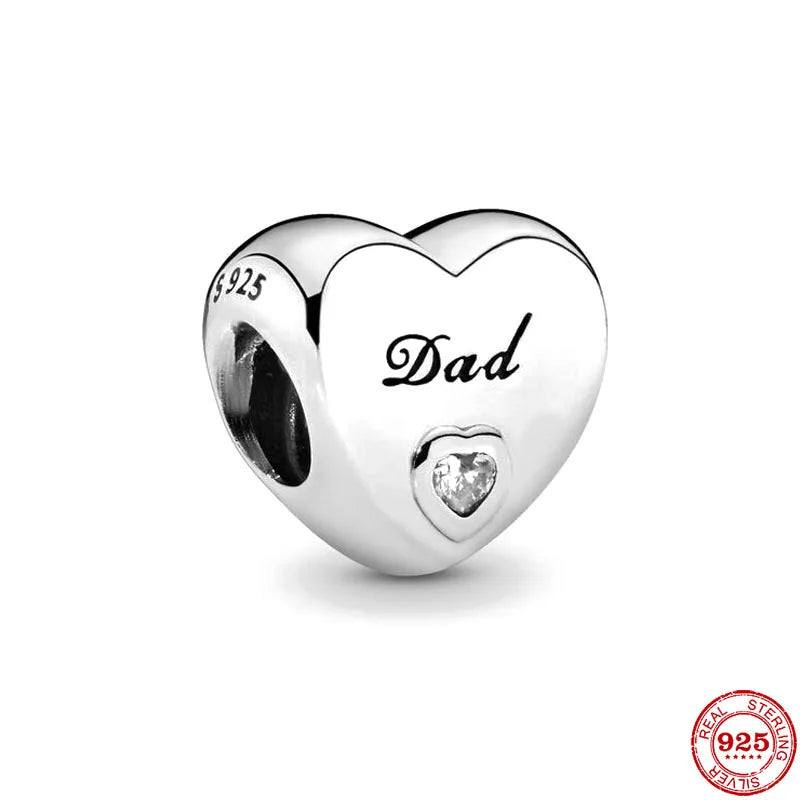 Accessories for bracelets made from 925 European silver, perfect for all family members and friends