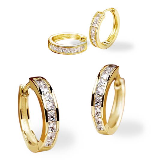 Huitan Classic Hoop Earrings – Simple and Elegant Jewelry Overflowing with Charm