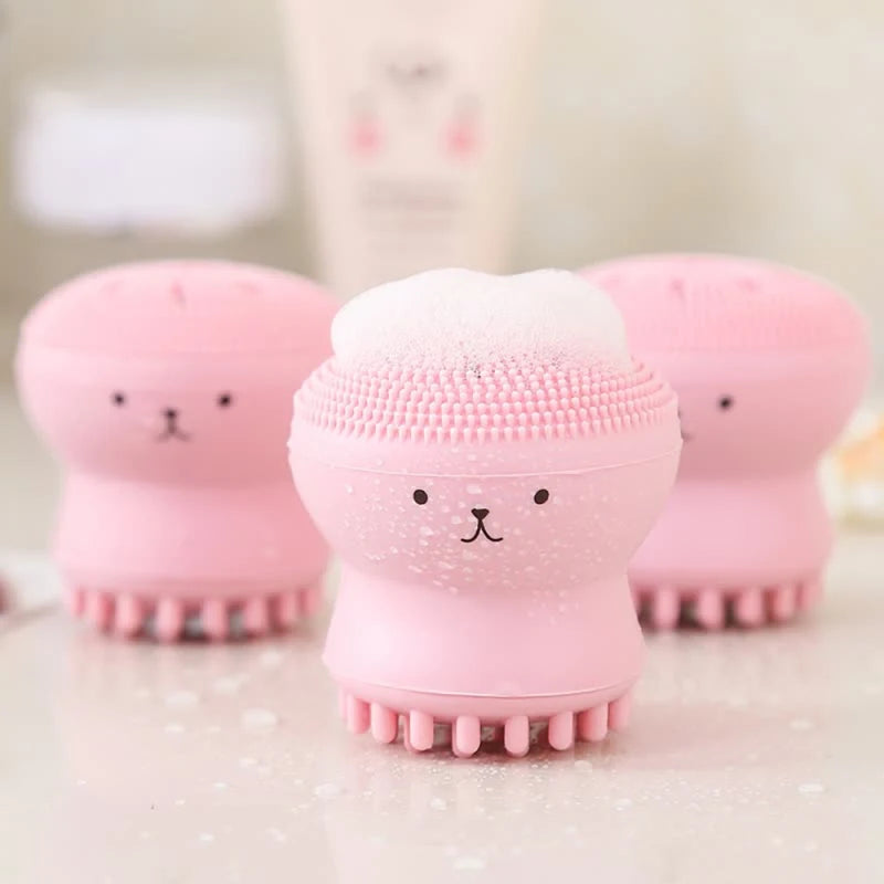 Mini Octopus-Shaped Silicone Facial Brush – Exfoliating & Massaging Tool for Daily Skin Care Perfection