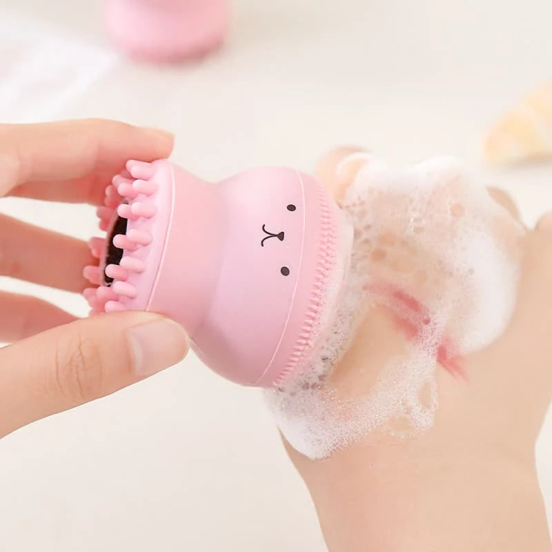 Mini Octopus-Shaped Silicone Facial Brush – Exfoliating & Massaging Tool for Daily Skin Care Perfection
