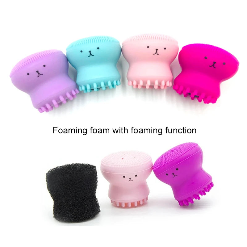 Mini Octopus-Shaped Silicone Facial Brush – Exfoliating & Massaging Tool for Daily Skin Care Perfection