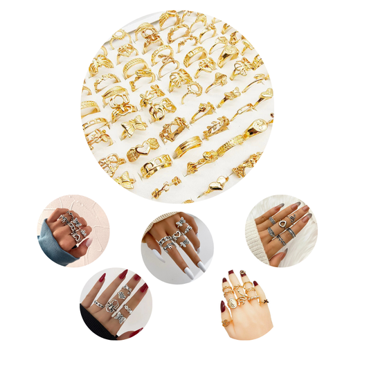 30pcs /Elegance and Creativity Rings Collection
