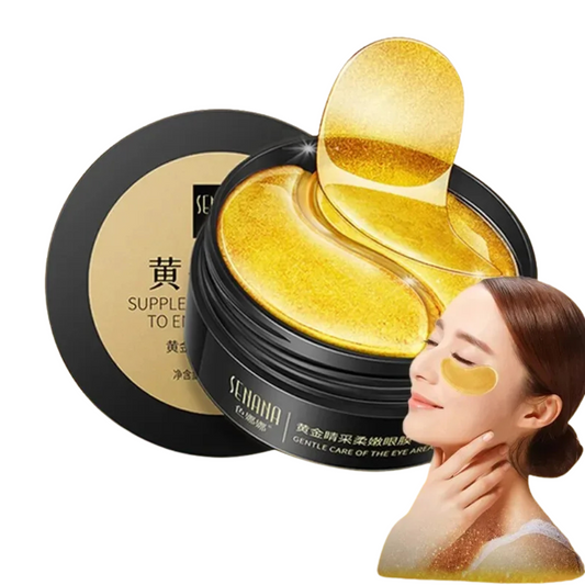 60pcs Golden Collagen Eye Masks – Luxurious Hydration & Deep Renewal for the Eye Area