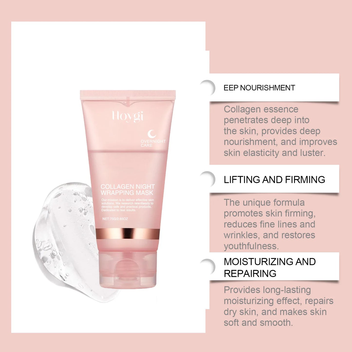 Luxury Collagen Exfoliating Mask – Deep Clean & Korean Skincare Radiance