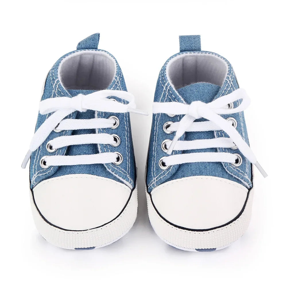 Chic Star-Print Baby Shoes – Stylish & Non-Slip for Early Walkers