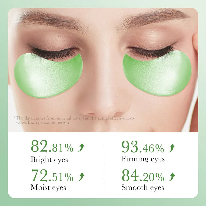 Mascarilla de colágeno y aloe vera para ojos: 60 parches para hidratación profunda, lifting y tratamiento de ojeras.