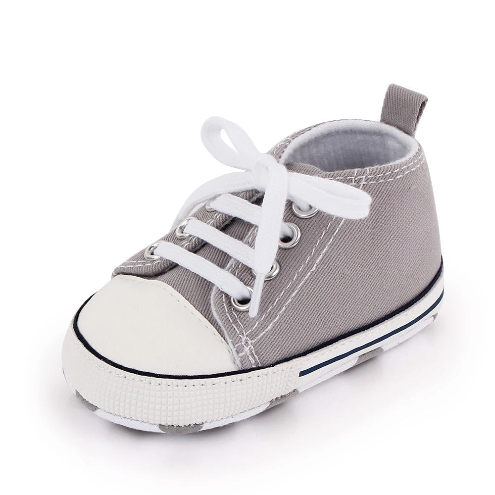 Chic Star-Print Baby Shoes – Stylish & Non-Slip for Early Walkers