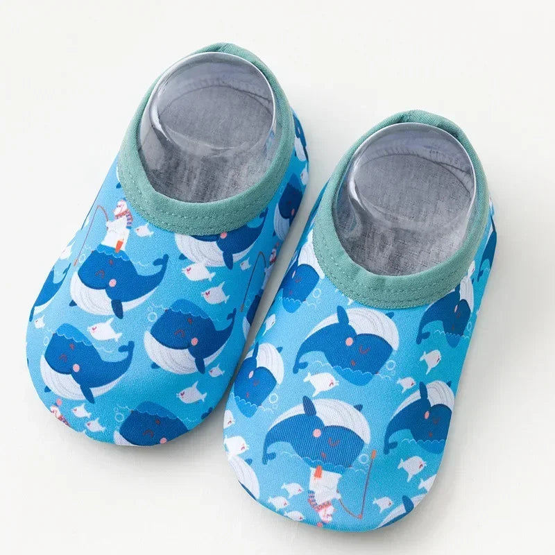 Colorful Cartoon Baby Water Shoes – Non-Slip Beach & Swim Sneakers for Fun and Safety