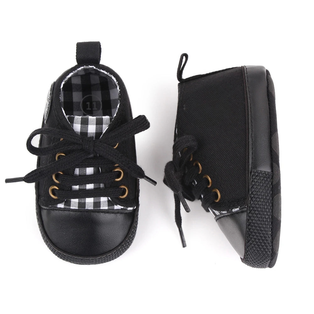 Chic Star-Print Baby Shoes – Stylish & Non-Slip for Early Walkers
