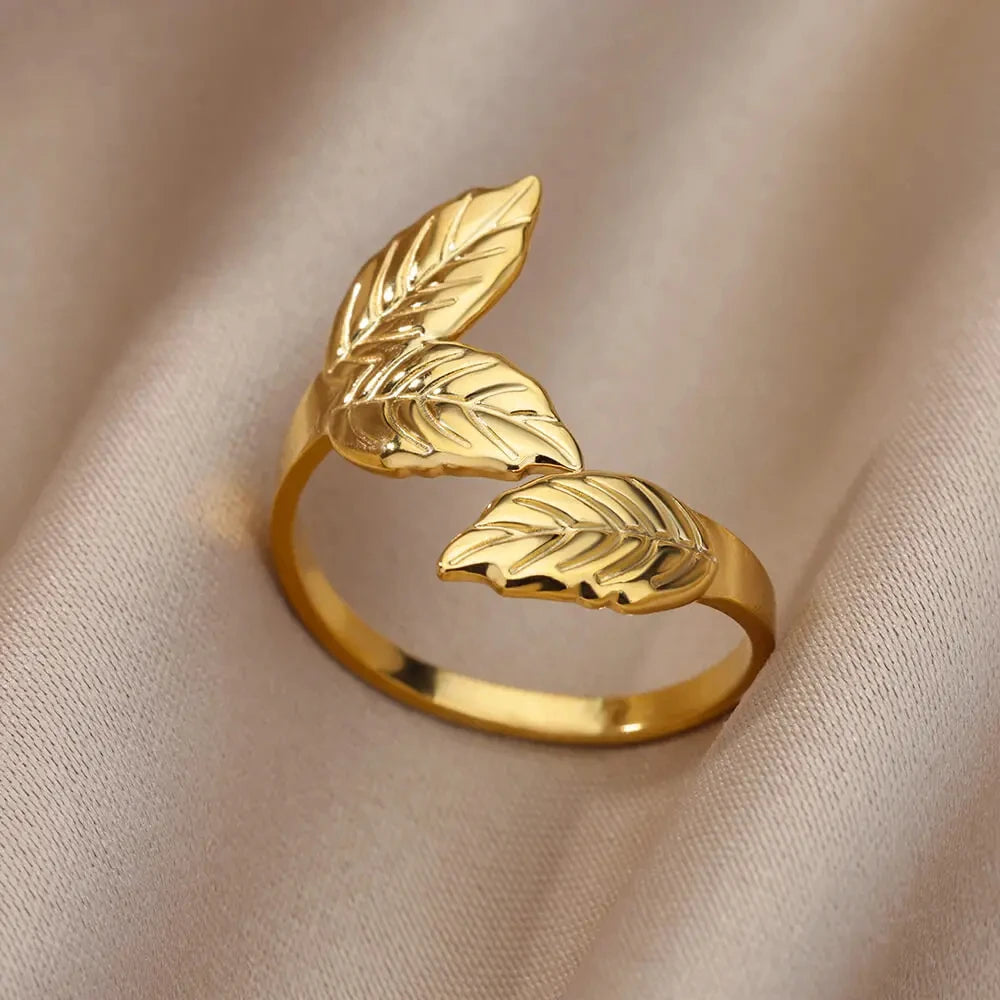 Cinderella Luxury Rings Collection - 316L Stainless Steel Gold Rings for Women