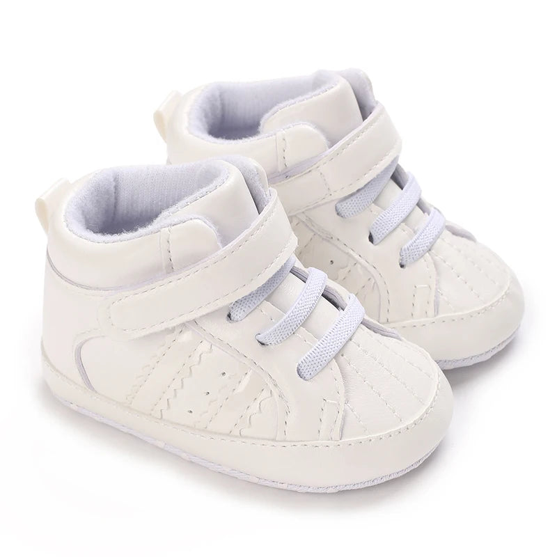 First Steps Baby Shoes | Soft & Stylish Walking Shoes for Boys and Girls with Flexible Sole and Sporty Charm for Ages 0–18 Months