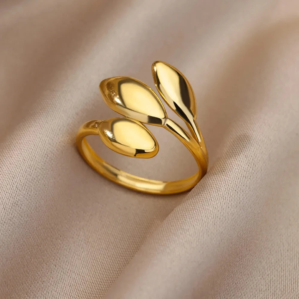 Cinderella Luxury Rings Collection - 316L Stainless Steel Gold Rings for Women