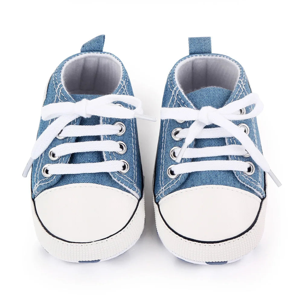 Chic Star-Print Baby Shoes – Stylish & Non-Slip for Early Walkers