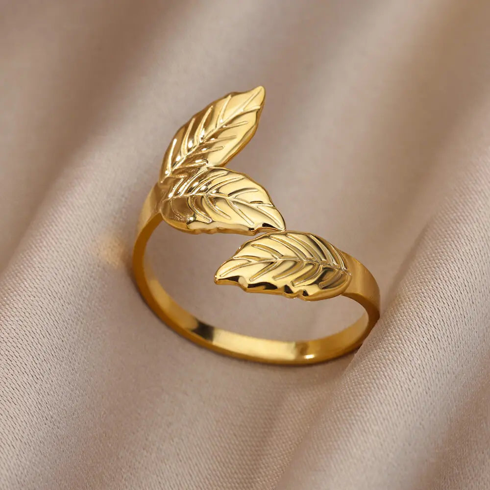 Cinderella Luxury Rings Collection - 316L Stainless Steel Gold Rings for Women