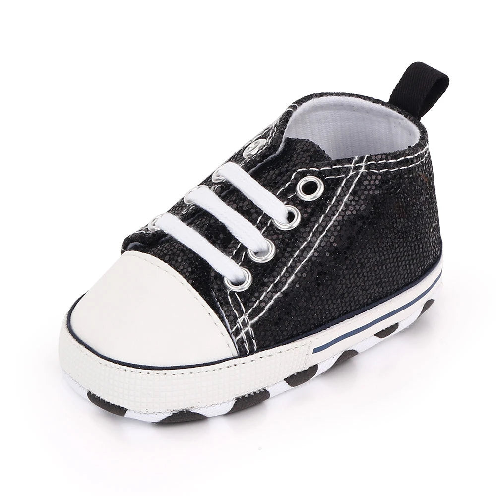 Chic Star-Print Baby Shoes – Stylish & Non-Slip for Early Walkers