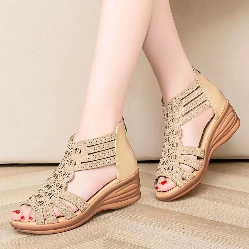 Elegant Roman-Inspired Summer Sandals – Soft Leather & All-Day Comfort for Modern Women 2025