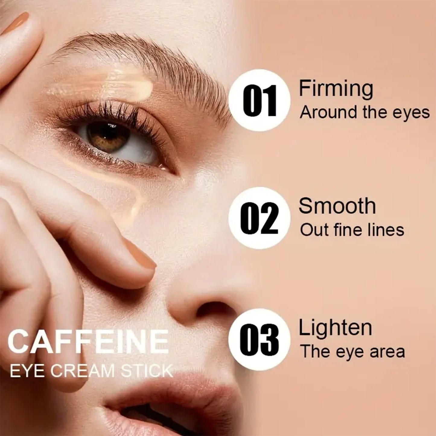 Caffeine Eye Cream Stick – Brightening, Hydrating & Depuffing for a Youthful Eye Areain