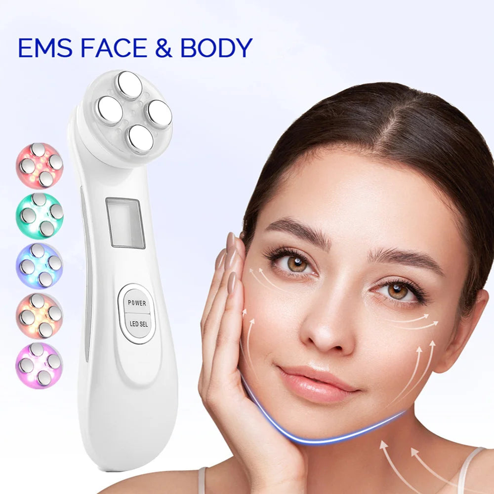 Facial Beauty Device with Photon Electroporation | Advanced EMS Lifting, Deep Skin Tightening & Radiant Rejuvenation Technology