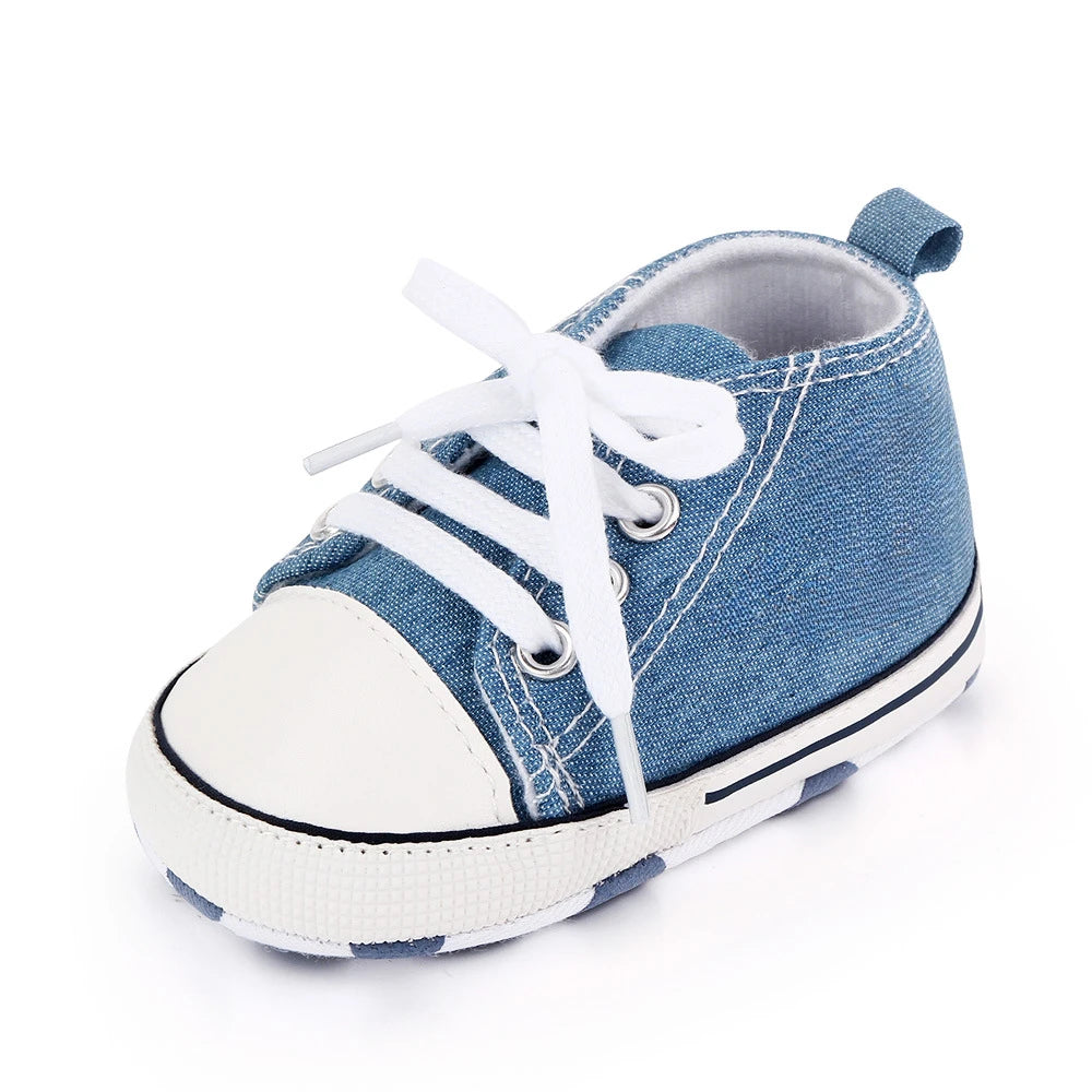Chic Star-Print Baby Shoes – Stylish & Non-Slip for Early Walkers