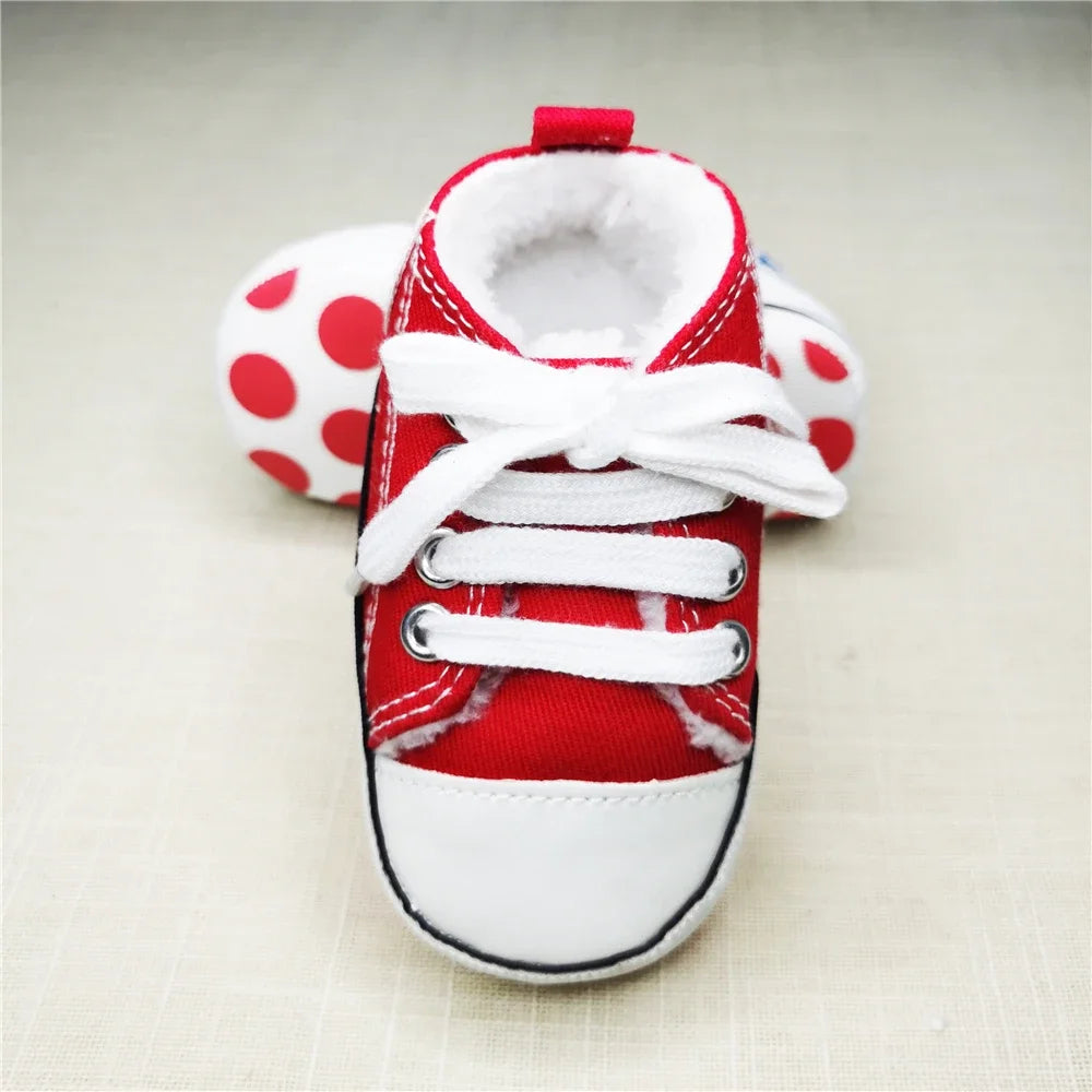 Chic Star-Print Baby Shoes – Stylish & Non-Slip for Early Walkers
