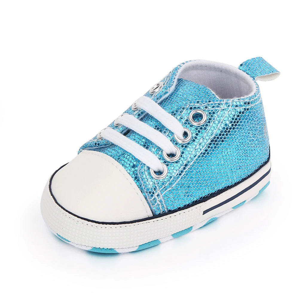 Chic Star-Print Baby Shoes – Stylish & Non-Slip for Early Walkers