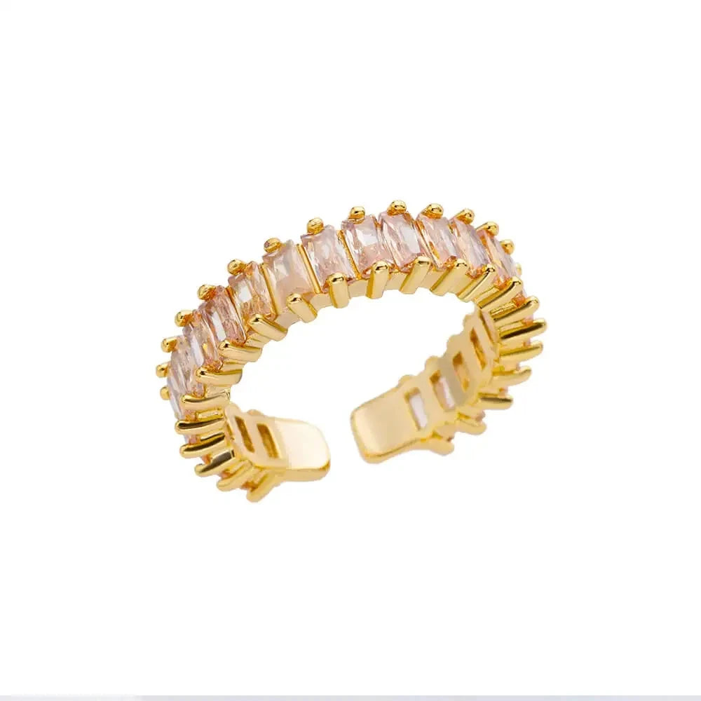 Cinderella Luxury Rings Collection - 316L Stainless Steel Gold Rings for Women