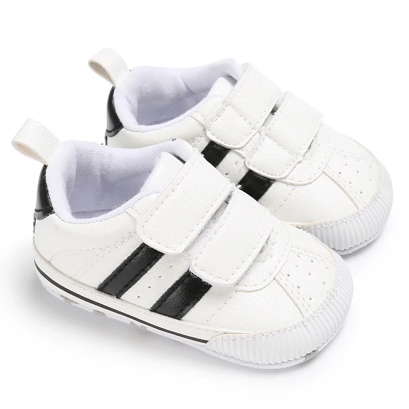 First Steps Baby Shoes | Soft & Stylish Walking Shoes for Boys and Girls with Flexible Sole and Sporty Charm for Ages 0–18 Months