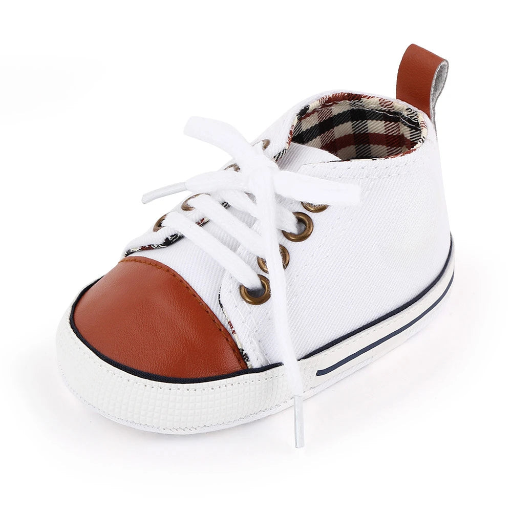 Chic Star-Print Baby Shoes – Stylish & Non-Slip for Early Walkers