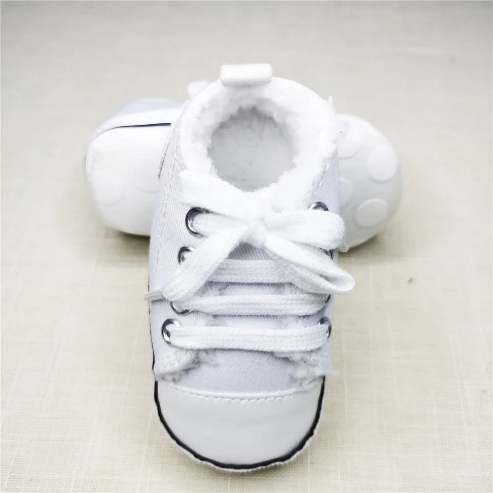 Chic Star-Print Baby Shoes – Stylish & Non-Slip for Early Walkers
