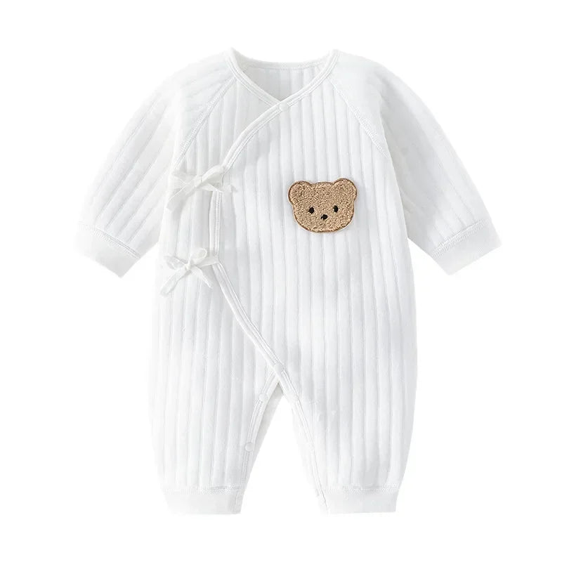 Winter Baby Romper with Long Sleeves – Minimalist One-Piece Design for Timeless Warmth & Effortless Style