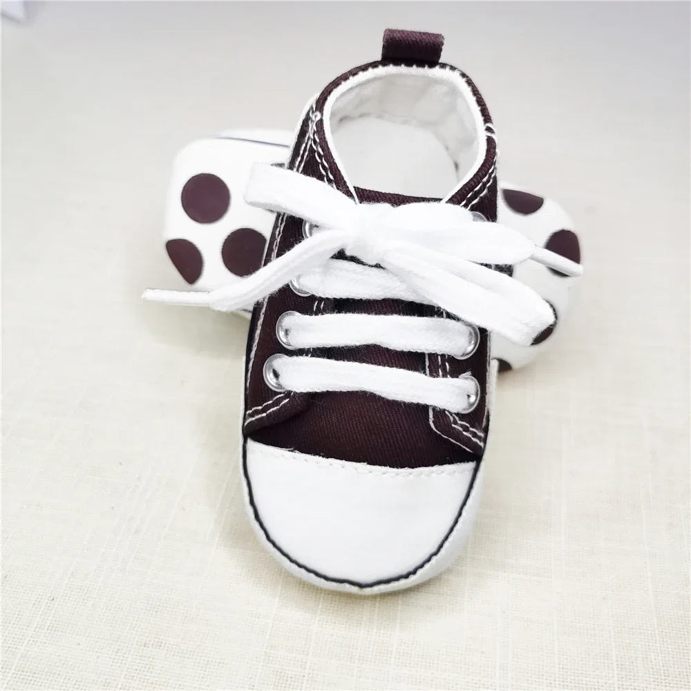 Chic Star-Print Baby Shoes – Stylish & Non-Slip for Early Walkers