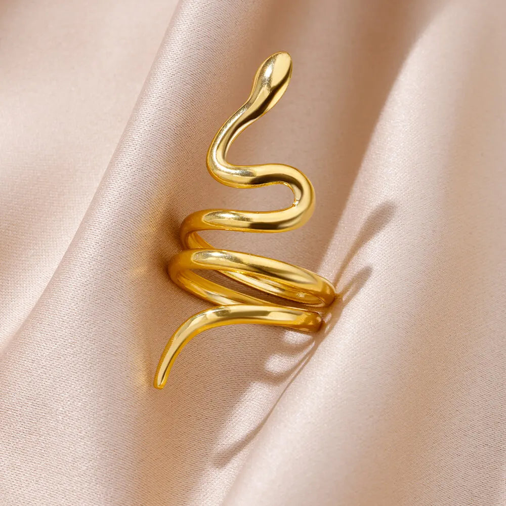 Cinderella Luxury Rings Collection - 316L Stainless Steel Gold Rings for Women
