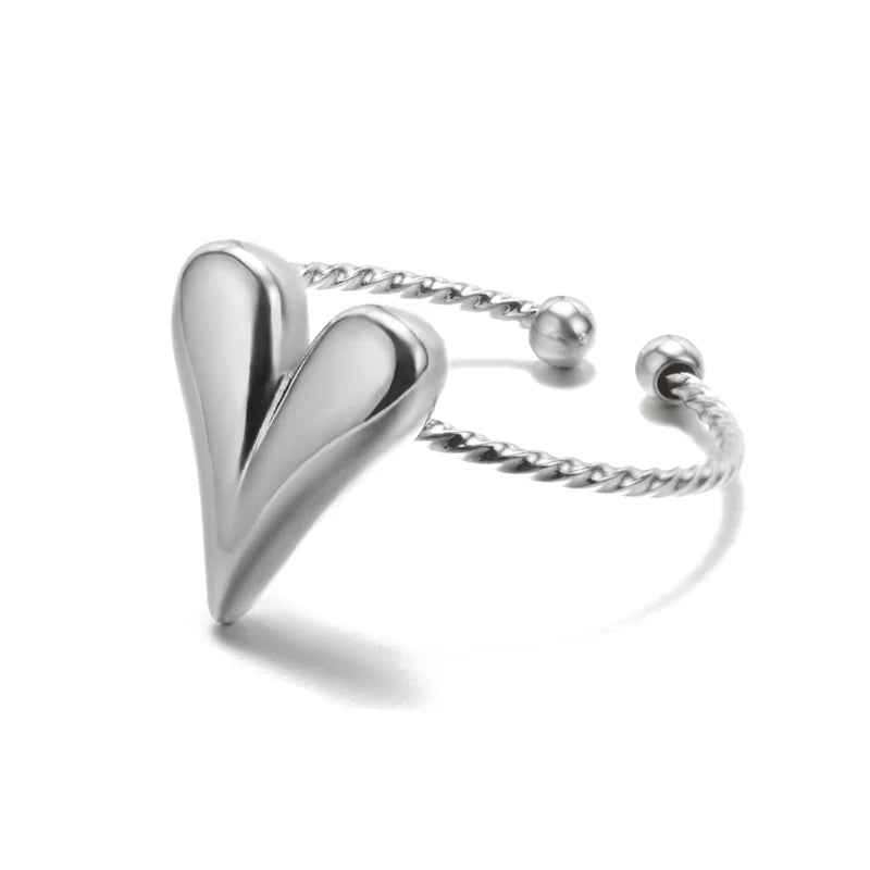 Cinderella Luxury Rings Collection - 316L Stainless Steel Gold Rings for Women