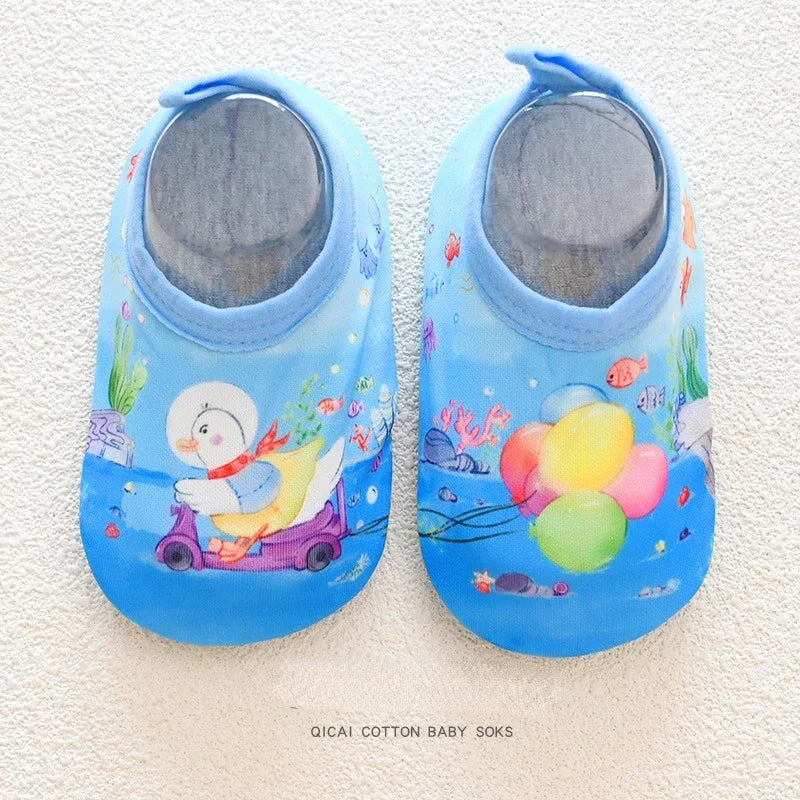 Colorful Cartoon Baby Water Shoes – Non-Slip Beach & Swim Sneakers for Fun and Safety