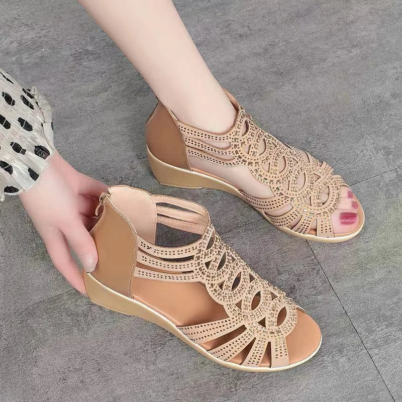 Elegant Roman-Inspired Summer Sandals – Soft Leather & All-Day Comfort for Modern Women 2025