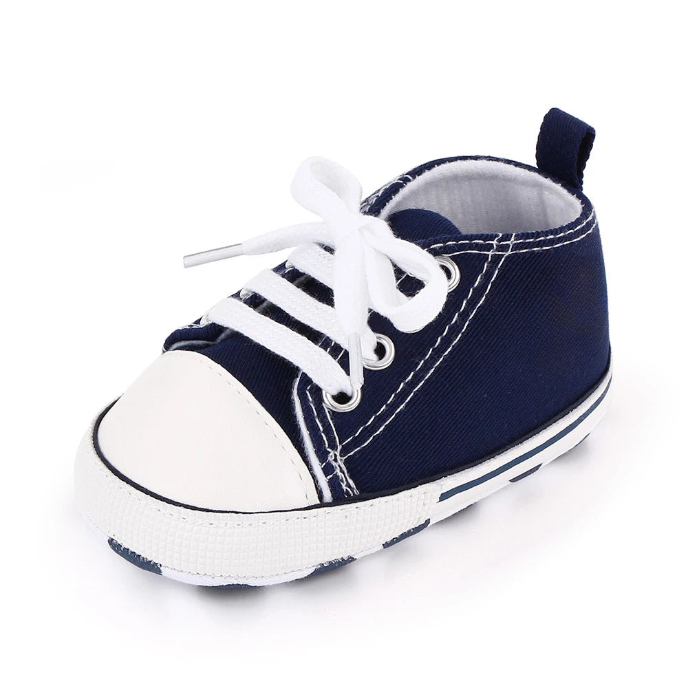 Chic Star-Print Baby Shoes – Stylish & Non-Slip for Early Walkers