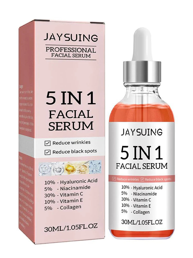 5-in-1 Prestige Facial Elixir – Ultimate Glow, Deep Hydration & Instant Firming with Vitamin C & Hyaluronic Acid Concentrate