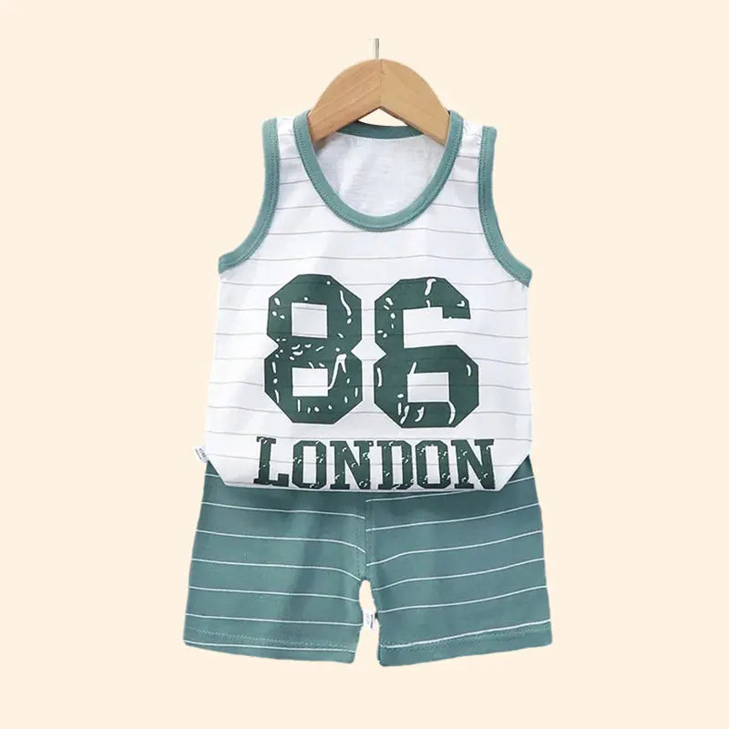 For Your Little Stars: Two-Piece Pure Cotton Summer Set, The Perfect Blend of Luxury and Comfort