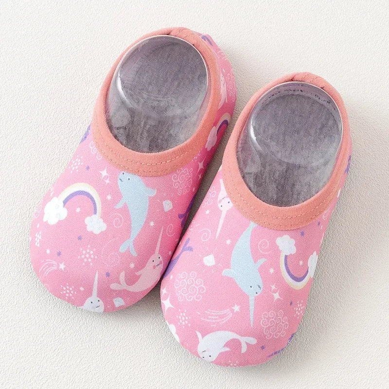 Colorful Cartoon Baby Water Shoes – Non-Slip Beach & Swim Sneakers for Fun and Safety