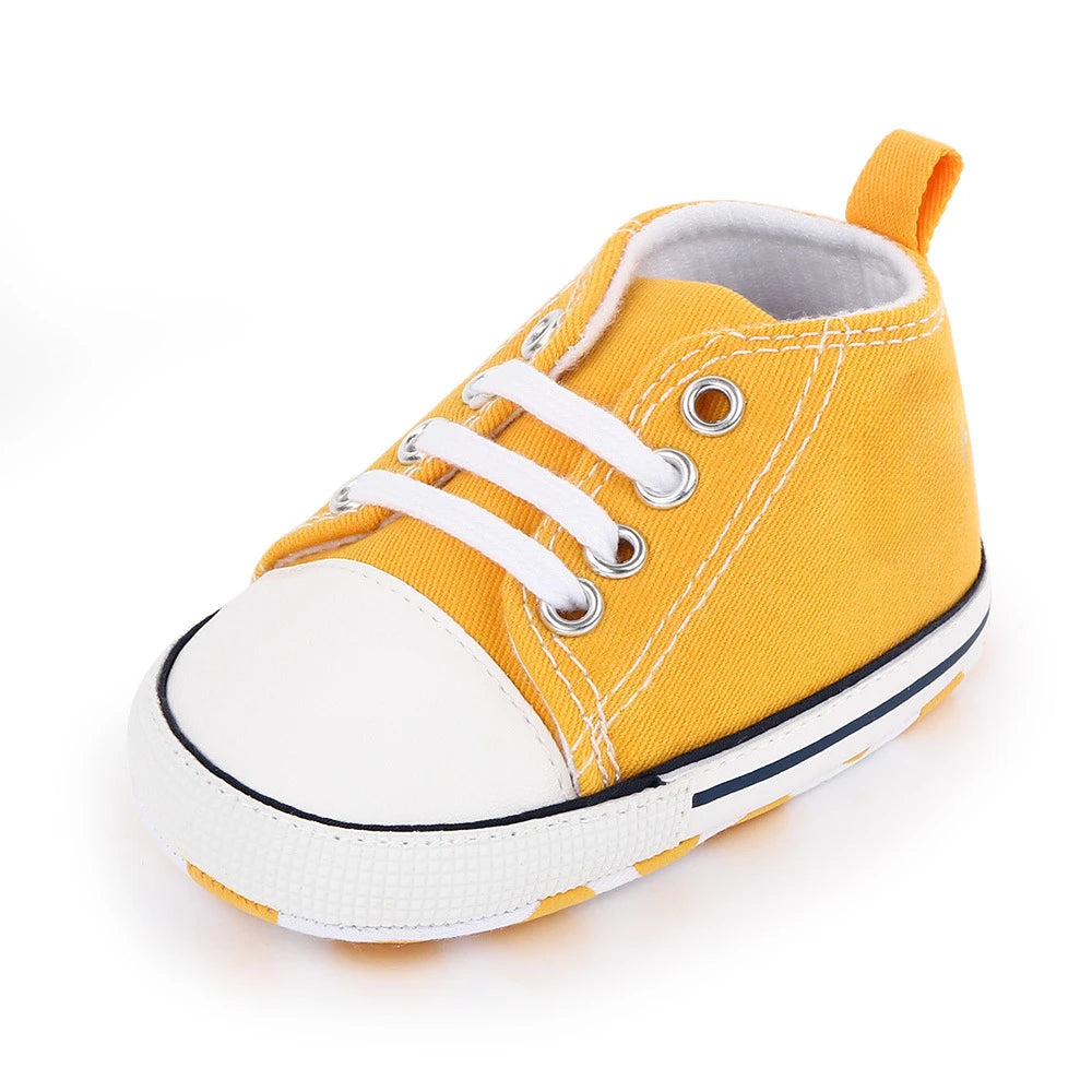 Chic Star-Print Baby Shoes – Stylish & Non-Slip for Early Walkers