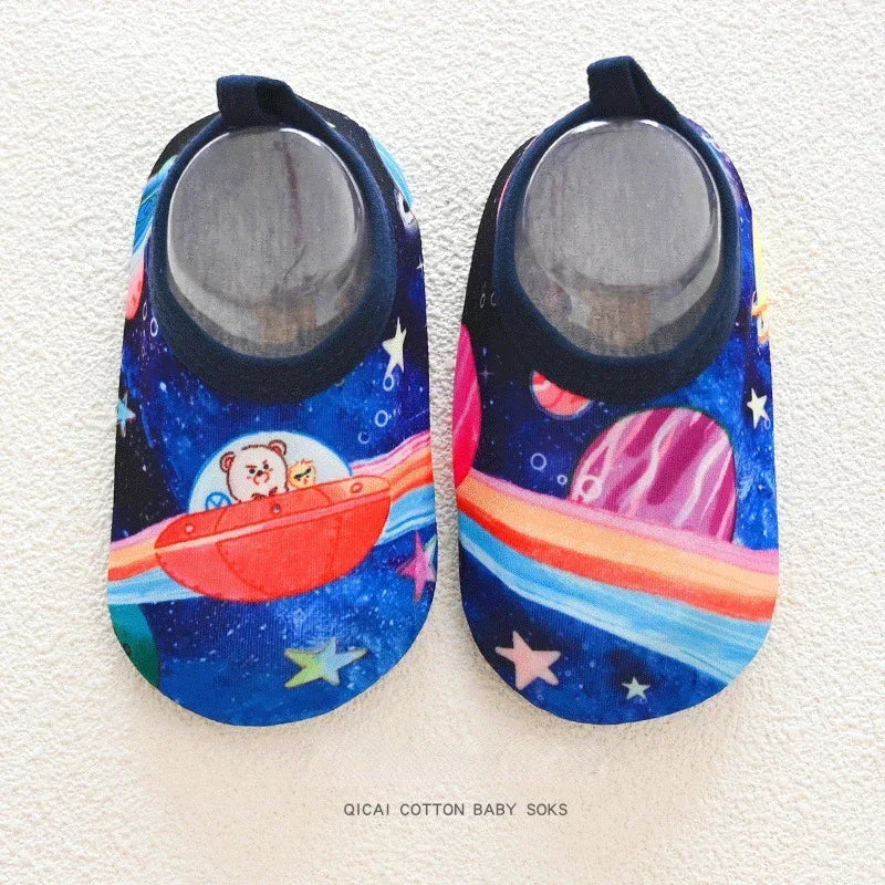 Colorful Cartoon Baby Water Shoes – Non-Slip Beach & Swim Sneakers for Fun and Safety