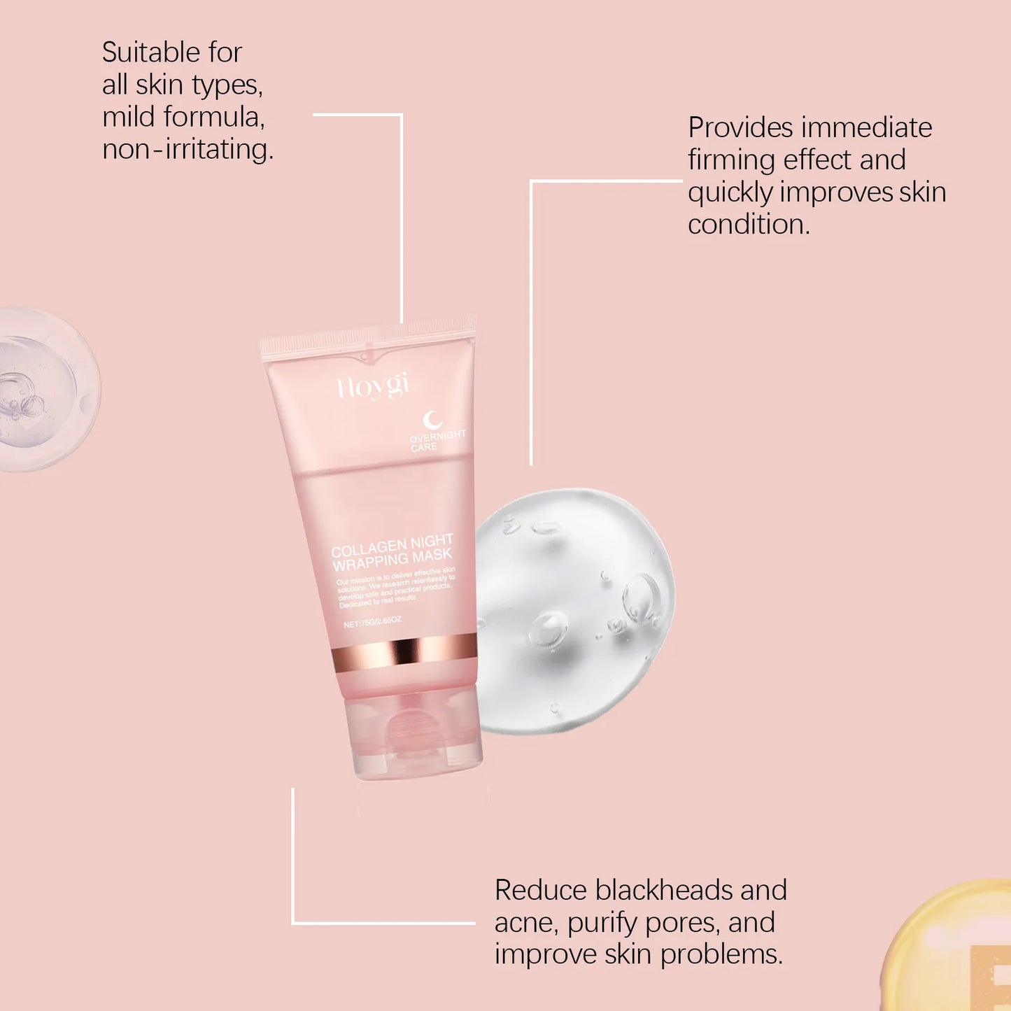 Luxury Collagen Exfoliating Mask – Deep Clean & Korean Skincare Radiance