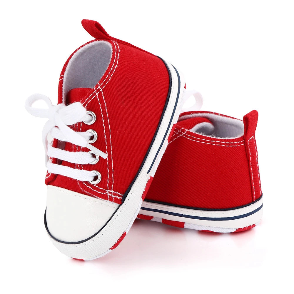Chic Star-Print Baby Shoes – Stylish & Non-Slip for Early Walkers