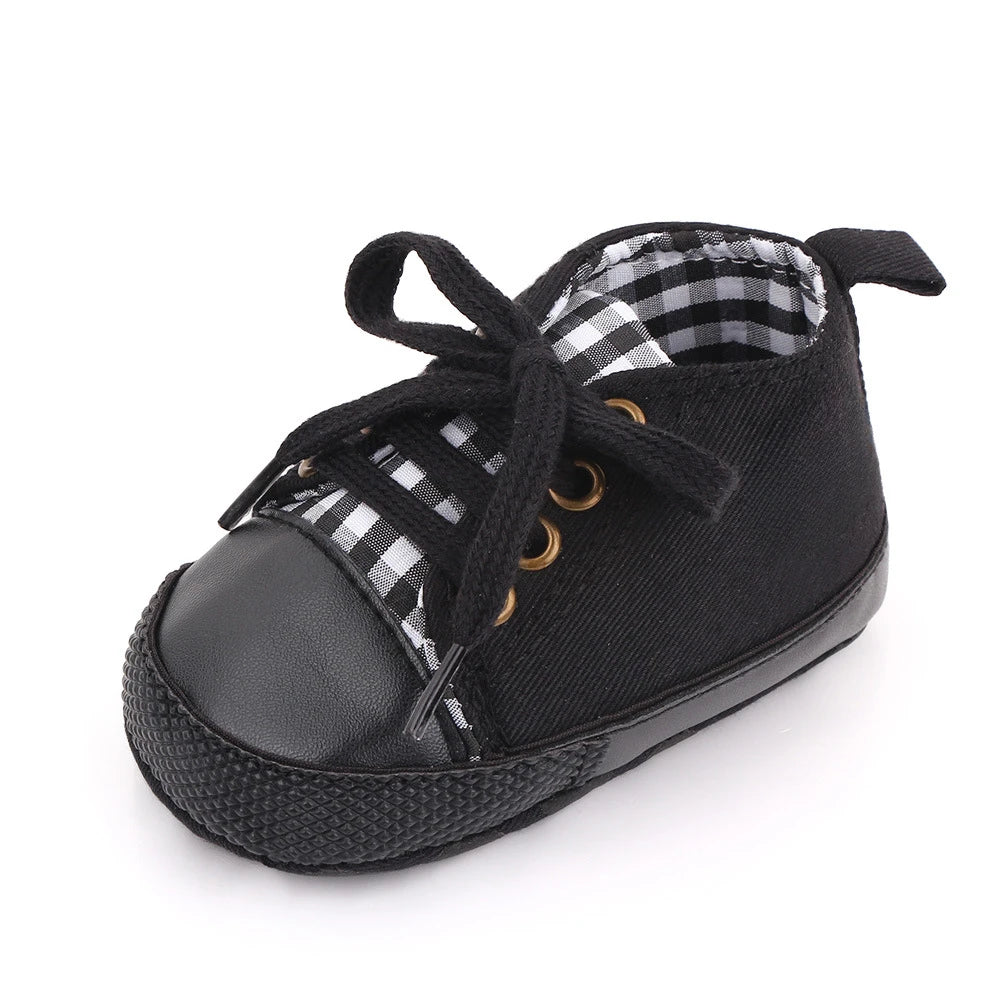 Chic Star-Print Baby Shoes – Stylish & Non-Slip for Early Walkers