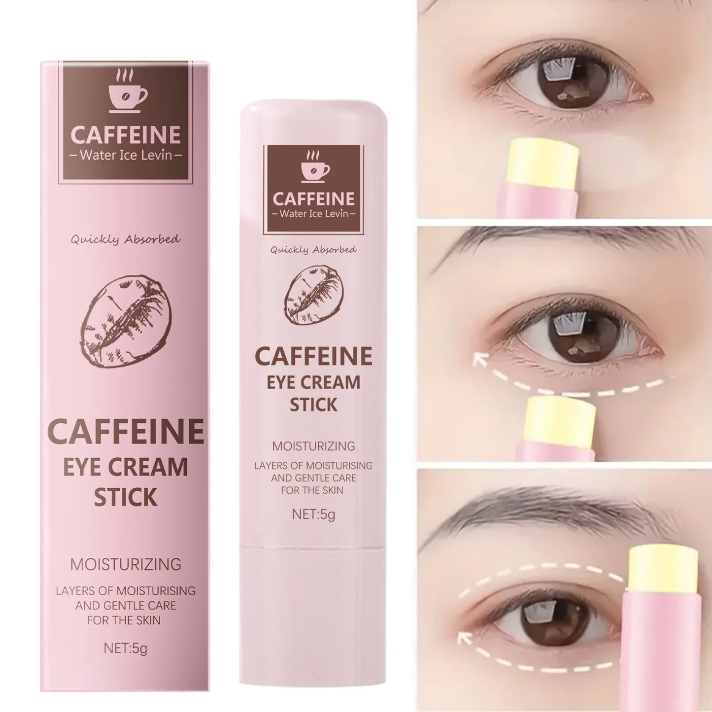 Caffeine Eye Cream Stick – Brightening, Hydrating & Depuffing for a Youthful Eye Areain