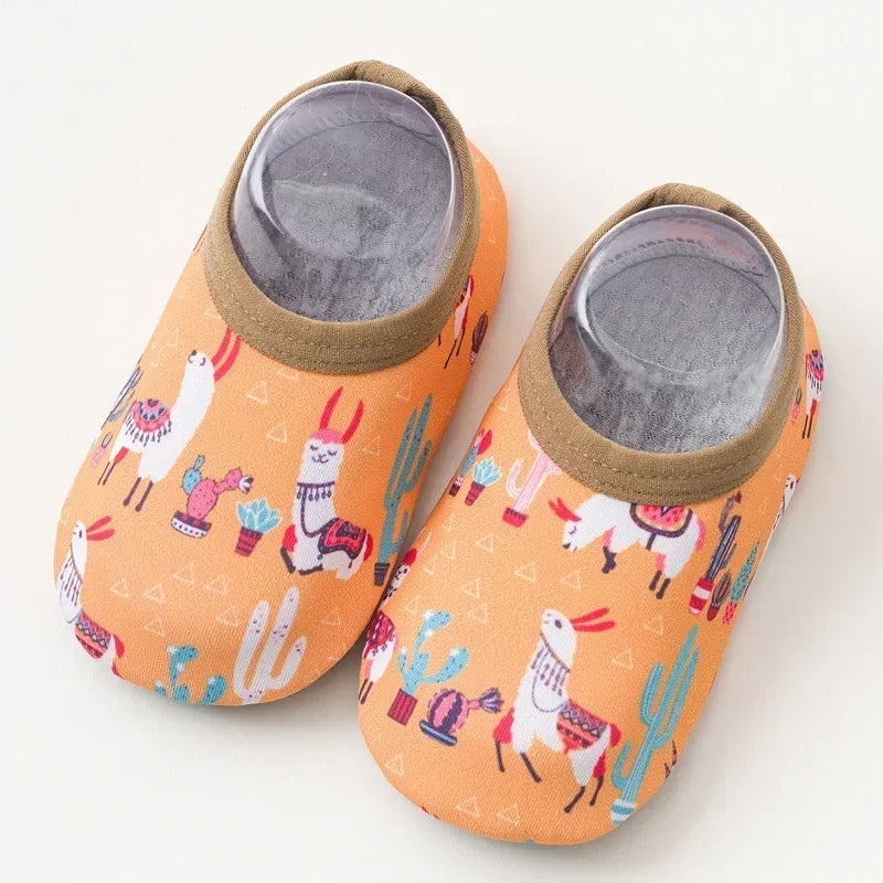 Colorful Cartoon Baby Water Shoes – Non-Slip Beach & Swim Sneakers for Fun and Safety