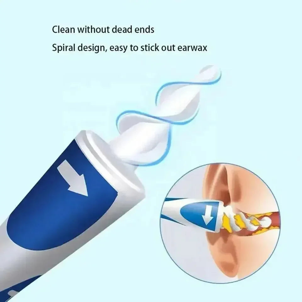 Gentle & Safe Ear Wax Remover – Soft Silicone Cleaner with Replaceable Tips