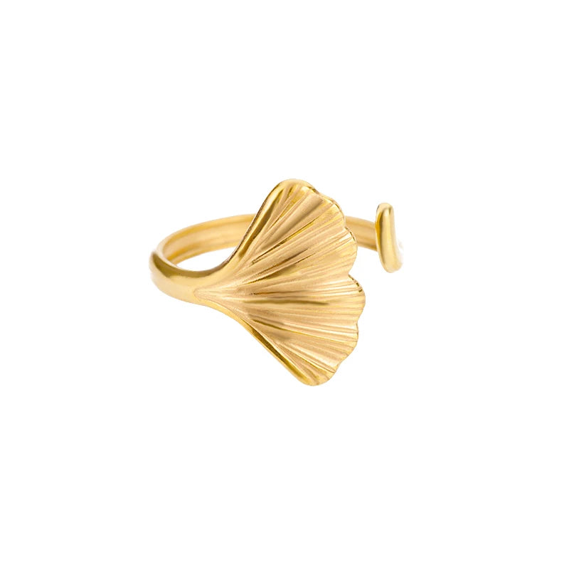 Cinderella Luxury Rings Collection - 316L Stainless Steel Gold Rings for Women