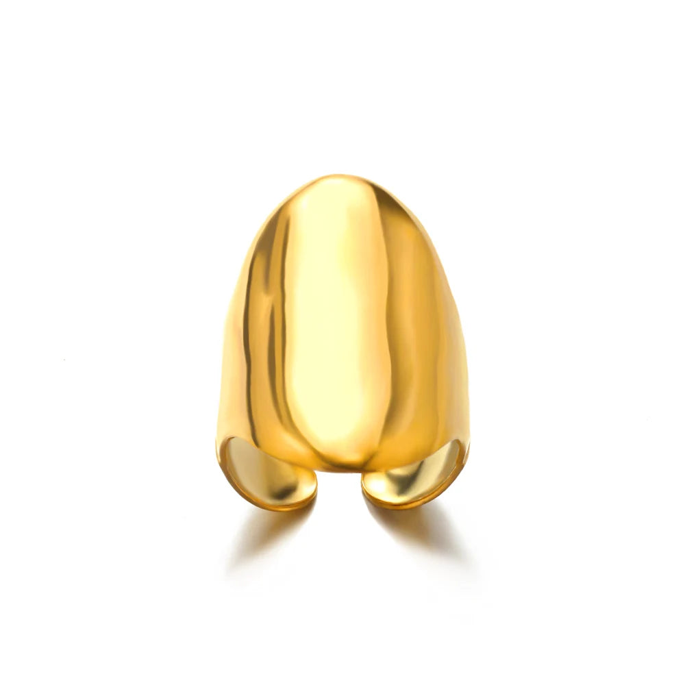 Cinderella Luxury Rings Collection - 316L Stainless Steel Gold Rings for Women